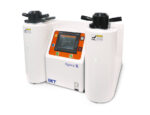 IMT Agora XX Automatic Mounting Press 2-tower type with dual specimen pressing, memory settings, and color touch panel
